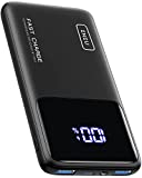 INIU Portable Charger, 22.5W 10500mAh Slim USB C Power Bank Fast Charging PD3.0 QC4.0, Built-in Phone Holder Battery Pack Charger Portable for iPhone 13 12 11 X Samsung S20 Google AirPods iPad Tablet