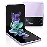 SAMSUNG Galaxy Z Flip 3 5G Factory Unlocked Android Cell Phone US Version Smartphone Flex Mode Intuitive Camera Compact 128GB Storage US Warranty, Lavender (Renewed)
