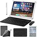 2 in 1 Tablet 10.1 Inch, Android 11 Tablets, Dual 4G SIM, 64GB ROM/128GB Tablet with Keyboard Mouse, Octa-Core Processor, 18MP Camera, 6000mAh, WiFi, GPS, Google Store Tablet PC(2021 Silver)
