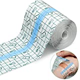 Transparent Stretch Adhesive Bandage Waterproof Bandage Clear Adhesive Bandages Dressing Tape for (4 inch × 10.94 Yard)
