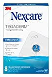 Nexcare Tegaderm Waterproof Transparent Dressing, Dirtproof, Germproof, 2-3/8 Inches X 2-3/4 Inches, 8 Count