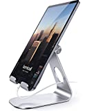 Tablet Stand Adjustable, Lamicall Tablet Stand : Desktop Stand Holder Dock Compatible with Tablet Such as iPad Pro 9.7, 10.5, 12.9 Air Mini 4 3 2, Kindle, Nexus, Tab, E-Reader (4-13') - Silver