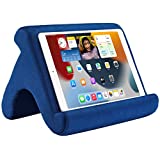 Tablet Pillow Stand iPad Tablet Stand Tablet Holder Dock for Bed with 3 Viewing Angles , Compatible with All Tablets ,Phones and iPad Pro 9.7, 10.5,12.9 Air Mini 4 3, Kindle, E-Reader and Books(Navy)