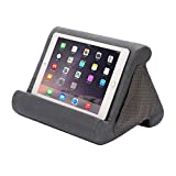 Flippy Compact Tablet Holder, Soft Stand for iPads, Tablets, Smart Phones, and Books, Lap Holder for Any Tablet, Phone, or Book (Smokey, Single)