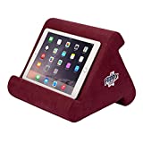 Flippy Tablet Holder, Soft Stand for iPads, Tablets, and Books, Portable Lap-Pillow Holder for Any Tablet, Phone, or Book (Nebbiolo)