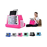 Pillow Tablet Stand for Ipad Stand Mult-Angle Tablet,with Phone Holder Lap Stand Mobile Phone Holder (Pink)