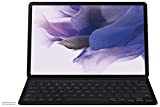 Samsung Galaxy Tab S8+, Tab S7 FE, Tab S7+ Lite Slim Keyboard Cover, Sturdy, Ultra Lightweight, Large Key Sizes, S Pen Holder, US Version, Black(Packaging may vary)