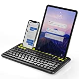 Nulea iPad Keyboard, Multi-Device Bluetooth Keyboard with Integrated Stand Cradle, Wireless Keyboard for Comfort Typing, Compatible with Windows/Mac Computers, Android/iOS Tablets and Smartphones