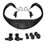 Waterproof Mp3 Player for Swimming, Tayogo IPX8 8GB Underwater Music Headsets for Sports(4 Pairs Earplugs)-Black