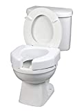 SP Ableware Basic Open-Front 3-Inch Elevated Toilet Seat for Standard/Elongated Toilets - White (725790000)