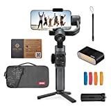 Zhiyun Smooth 5 Combo Gimbal Stabilizer for Smartphone, Handheld 3-Axis Phone Gimbal, Portable Stabilizer for Vlogging, YouTube, Tiktok, Live Video Compatible with iPhone and Android