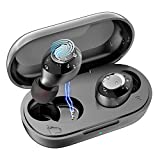 Wireless Earbuds,Supfine V10 Bluetooth 5.2 Ear Buds & Wireless Charging Case Deep Bass IPX8 Waterproof Earphones with Microphone,in-Ear Touch Control Headphones Compatible for iPhone Android-Black