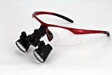 Dental Surgical Loupe 3.5x Working Distance 360-460mm Burgundy Sport Frame