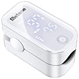 Metene Pulse Oximeter Fingertip, Blood Oxygen Saturation Monitor with Accurate Fast Spo2 Reading Oxygen Meter, Oxygen Monitor with Lanyard and Batteries (White)