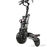 Electric Kick Scooter High Power Dual Drive 5600W Motor,Up to 50 MPH & 60 Miles Range, 11' Vacuum Off-Road Tire, Adult Electric Scooter with Foldable Seat Removable