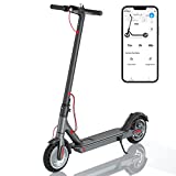 TOMSHEIR J03 Electric Scooter for Adults 20 Miles Long-Range and Reach to 16MPH, Upgraded 350W Motor Power, 8.5' Solid Tires, Lightweight and Foldable Electric Kick Scooter