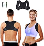Posture Corrector for Women Men - Fully Adjustable Straightener for Mid - Upper Spine Support- Neck, Shoulder, Clavicle and Back Pain Relief-Breathable, (Universal)
