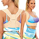 Vicorrect Posture Corrector for Women and Men, Adjustable upper back straightener posture corrector and Providing Pain Relief from Neck, Shoulder, and Upper Back (Large/X-Large)