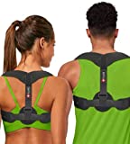 Posture Corrector for Women and Men - Invisible & Adjustable Upper Back Brace for Clavicle Support - Effective Straightener and Providing Pain Relief from Neck, Back, Shoulder (23-52”)