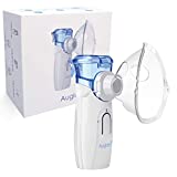 Ultrasonic Portable Nebulizer, USB Rechargeable Portable Nebulizer with Mouthpiece, Nebulizer Machine for Adults & Kids with Auto Clean, Travel, Home, Daily use