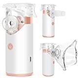 Portable Rechargeable Nebulizer-Ultrasonic Handheld Nebulizer of Cool Mist, Nebulizer Machine with Two Working Modes for Adults & Kids, Used Indoors and Outdoors