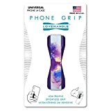 LOVEHANDLE Phone Grip for Most Smartphones and Mini Tablets, Midnight Dream Design Elastic Strap with Purple Base, lh-01-midnightdream