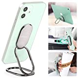 Phone Ring Holder Finger Kickstand 360°Rotation Cellphone Back Grip Foldable Cell Phone Stand for Desk Compatible with iPhone iPad Smartphones Tablets ( w/ Universal Magnetic Car Mount)