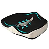 Seat Cushion, Feagar Memory Foam Chair Pad/Coccyx Pillow for Car Seat, Office/Computer Chair and Wheelchair, Orthopedic Breathable+Ergonomic for Sciatica, Tailbone Pain Relief