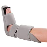 BraceAbility Padded 90 Degree Plantar Fasciitis Boot | Soft Night Splint to Stabilize Foot and Ankle, Stretches Plantar Fascia Ligament and Supports Achilles Tendon (Medium)