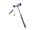 EMI Buck Neurological Reflex Testing Medical Hammer - Comes with Needle and Brush (Royal)