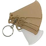 Acrylic 3' Cheer Megaphone 10 Pack with Hardware and Cut Files for Custom Keychains | Acrylic Keychain Blanks | 1/8in Cast Acrylic | Made in the USA by My Local Maker