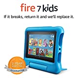 Fire 7 Kids tablet, 7' Display, ages 3-7, 16 GB, Blue Kid-Proof Case