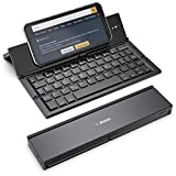 Folding Bluetooth Keyboard,Geyes Foldable Wireless Keyboard with Portable Pocket Size, Aluminum Alloy Housing, for iPad, iPhone,Android Devices, and Windows Tablets, Laptops and Smartphones
