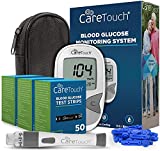 Blood Glucose Monitor Kit - Diabetes Testing Kit with 1 Glucometer, 150 Blood Sugar Test Strips, 1 Lancing Device, 100 Lancets, Travel Case for Blood Glucose Meter and Diabetic Supplies