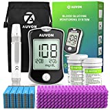 AUVON High-Tech Blood Sugar Test Kit, Diabetes Glucose Monitor with 100 Glucometer Strips, 100 Lancets and I-QARE DS-W Blood Glucose Monitoring System (No Coding Required)