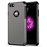 iPhone 7/8 Case, ImpactStrong Heavy Duty Dual Layer Protection Cover Heavy Duty Case for Apple iPhone 7/8 (Gun Metal)
