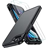 xiwxi iPhone SE Case 2022/3rd/2020,iPhone 8/7 Case,with [2xTempered Glass Screen Protector] [ 360 Full Body Shockproof ] [Heavy Dropproof],Hard PC+Soft Silicone TPU+Glass Screen Phone case -Black