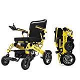 Intelligent Folding Electric Wheelchair for Adults, Lightweight Foldable Powered Wheelchairs, Power Wheelchair, Portable Folding Carry Wheelchairs, Durable Wheelchair