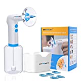 BOCOOLIFE Electric Earwax Removal Ear Irrigation System - Electric Ear Irrigation Kit Ear Cleaner Ear Wax Washer Safe and Easy Ear Cleaning with 4 Pressure Levels, 5 Disposable Tips & Ear Catch Basin