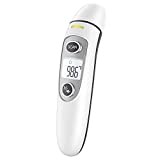 Goodbaby Baby Thermometer, Forehead and Ear Thermometer with Fever Alarm and Memory Function, Ideal for Babies, Adults, Indoor, and Outdoor Use