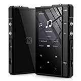 Phinistec 48GB HiFi MP3 Player with Bluetooth, Lossless DSD High Resolution Portable Digital Audio Music Player with Metal Body and Glass Back, Support up to 512GB