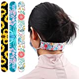 HZRAN Neoprene Face Mask Ear Savers, Comfortable Mask Extender for Relief Ear Pain, Cute Mask Extender Strap, Adjustable Reusable Lightweight Mask Holder with Magic Hook Tape for Teens & Adult.