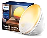 Philips SmartSleep Wake-up Light, Colored Sunrise and Sunset Simulation, 5 Natural Sounds, FM Radio & Reading Lamp, Tap Snooze, HF3520/60, White