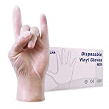 Vinyl Disposable Sterile Gloves Medium Powder Latex Free 100pcs 3Mil Disposable Food Grade Vinyl Gloves