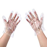 Disposable Food Prep Gloves - 500 Piece Plastic Food Safe Disposable Gloves, Food Handling, One Size Fits Most (500 PCS）