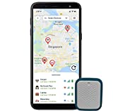 New! [FCC Certified| 30 Days Battery Life| Lowest Monthly fee] Tack GPS Location Tracker - Child, Kid, Alzheimer, Dog, Bike, Car, Vehicle, Motorcycle. GPS+ WiFi+ Cellular (Teal Case Included)
