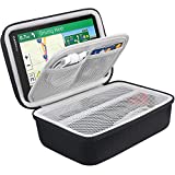 BOVKE Hard GPS Case Compatible with 6-7 Inch Garmin DriveSmart 65/61 LMT-S, Nuvi 2797LMT Drive 61/60 Nuvi 2757LM GPS Navigator System, Extra Room for Car Chargers, Friction Mounts, USB Cables, Black