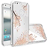 Google Pixel XL Case,Topnow [Anti-Scratch PC + Shockproof Anti-Drop Soft TPU] Advanced Printing Pattern Phone Cases Glossy Drawing Design Cover for Google Pixel XL(Falling Plum)