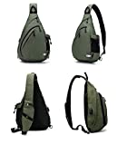TurnWay Water-Proof Sling Backpack/Crossbody Bag/Shoulder Bag for Travel, Hiking, Cycling, Camping for Women & Men (Green)