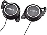 Koss KSC21 SportClip Clip-On Headphones,Black